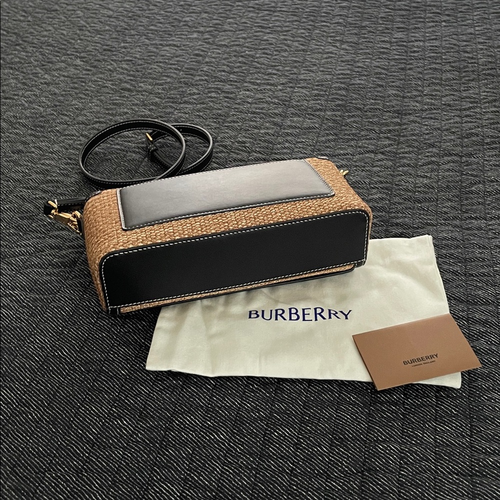 Burberry Black and Tan Freya Crossbody Bag - Picture 10 of 12